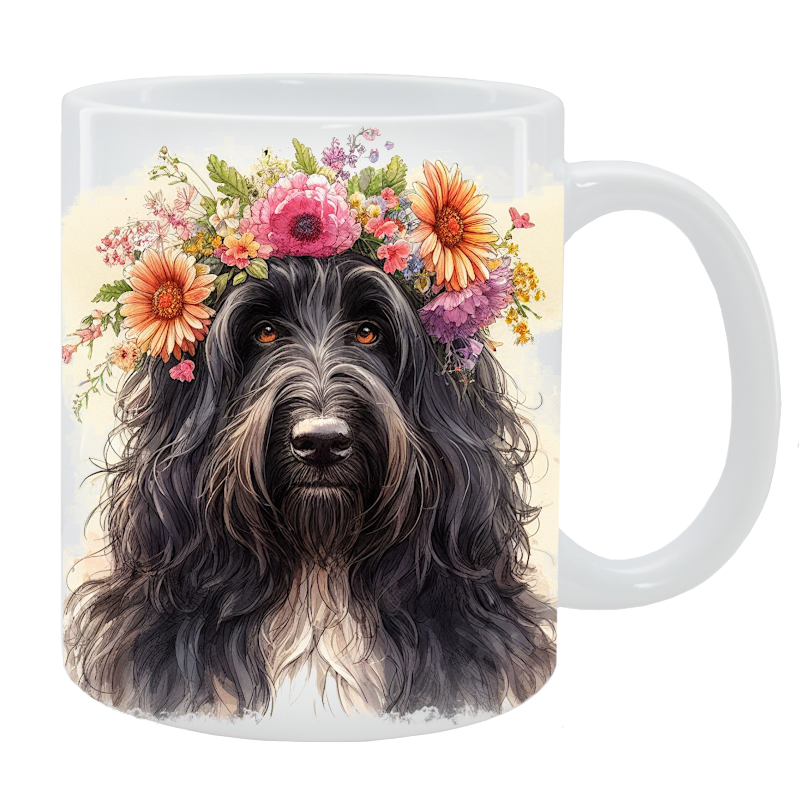 Kubek Nederlandse Schapendoes - Kolekcja Floral