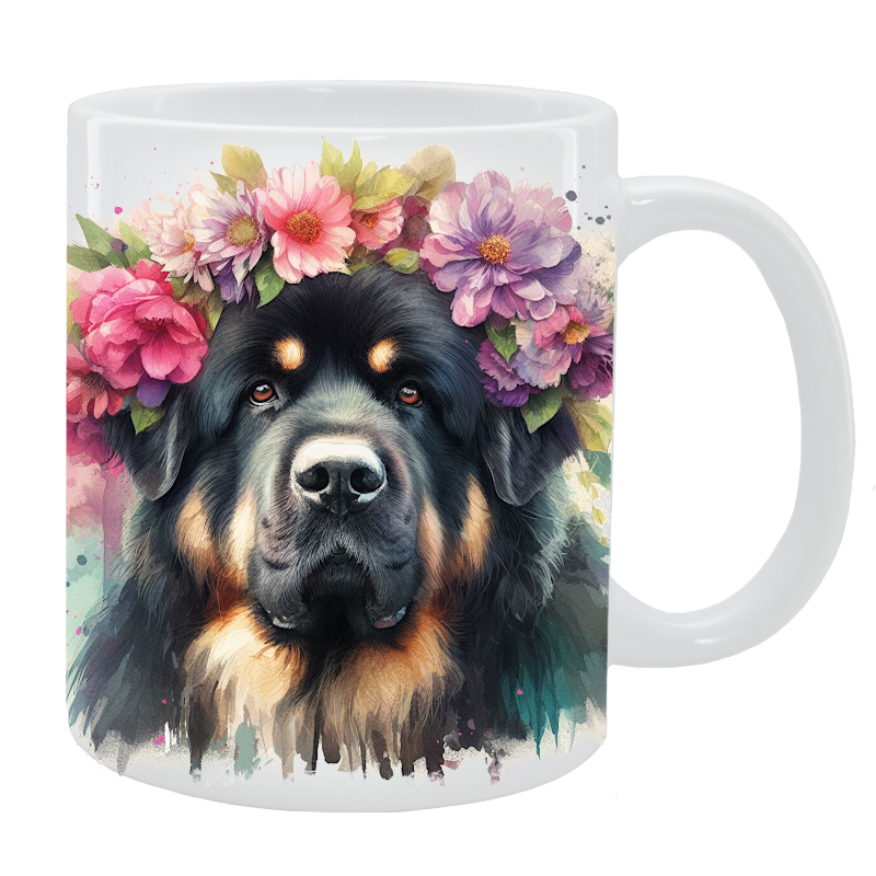 Kubek Owczarek kaukaski - Kolekcja Floral