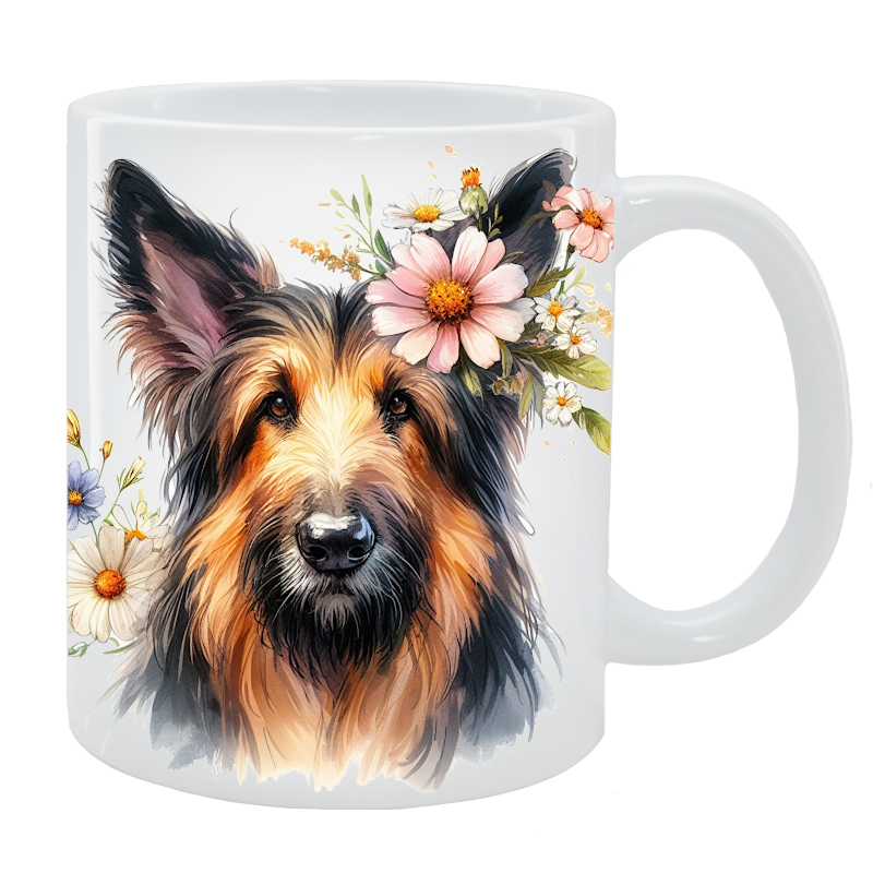 Kubek Owczarek pikardyjski - Kolekcja Floral