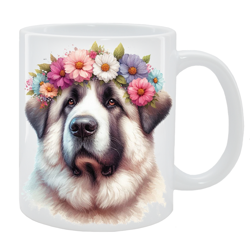 Kubek Owczarek środkowoazjatycki - Kolekcja Floral