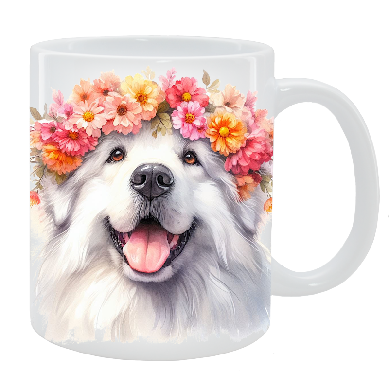 Kubek Polski owczarek podhalański - Kolekcja Floral