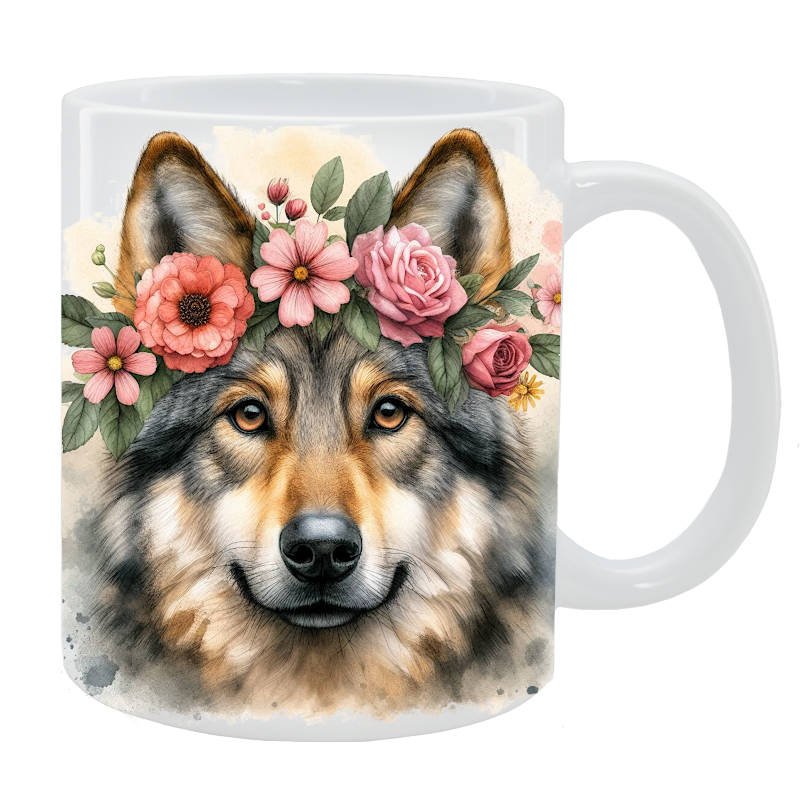 Kubek Saarlooswolfhond - Kolekcja Floral