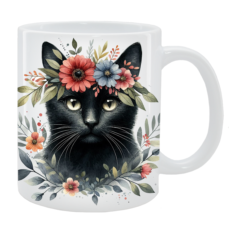 Kubek Kot Nierasowy - Kolekcja Floral