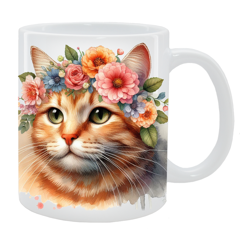 Kubek Kot Nierasowy - Kolekcja Floral