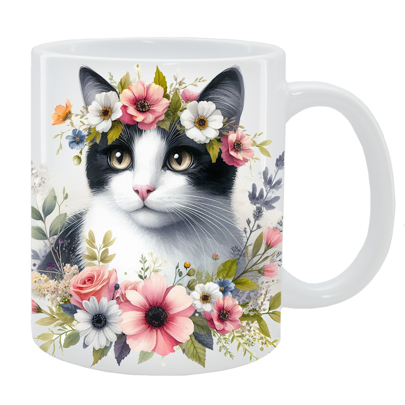 Kubek Kot Nierasowy - Kolekcja Floral
