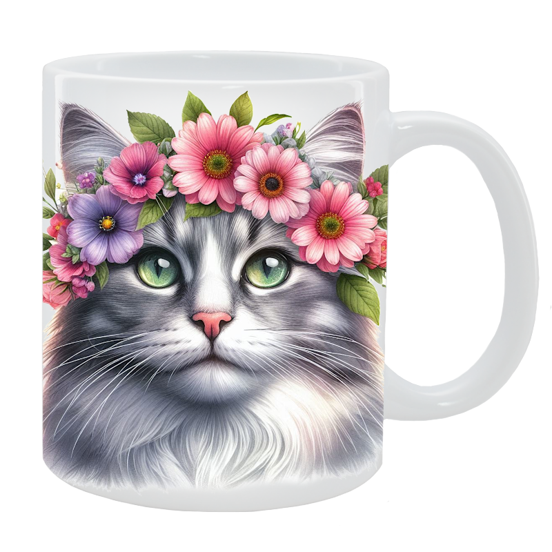 Kubek Kot Nierasowy - Kolekcja Floral
