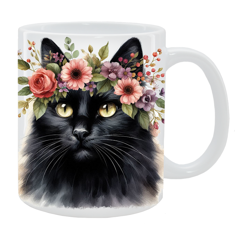 Kubek Kot Nierasowy - Kolekcja Floral