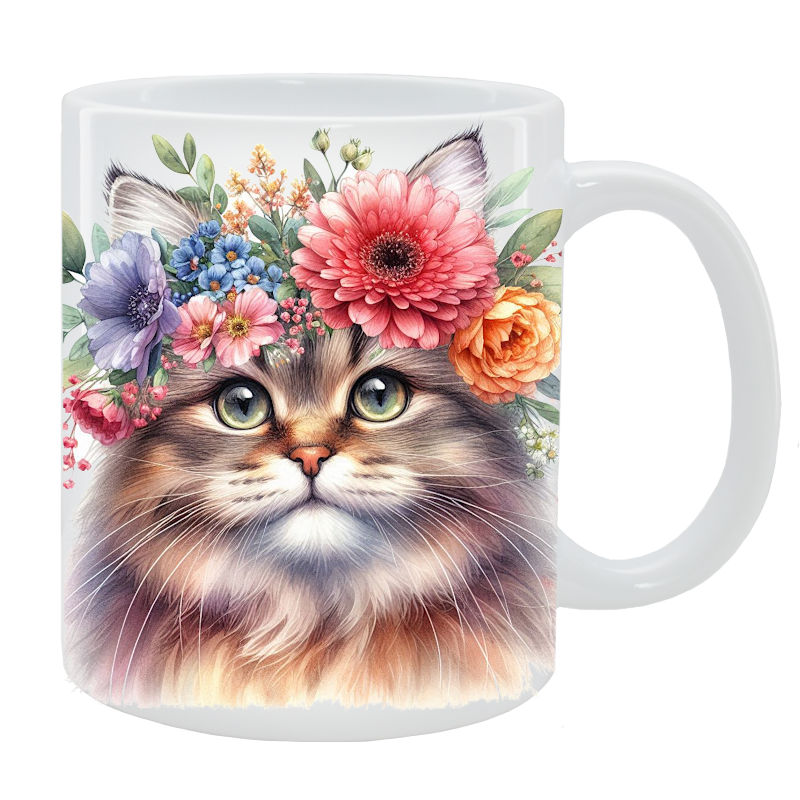 Kubek Kot Nierasowy - Kolekcja Floral