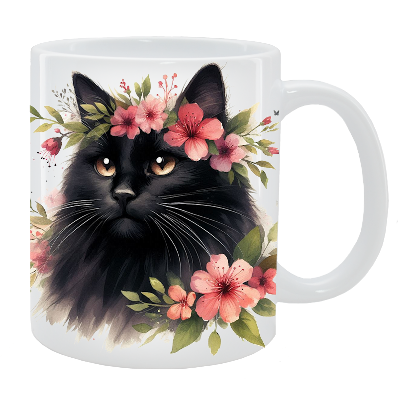 Kubek Kot Nierasowy - Kolekcja Floral