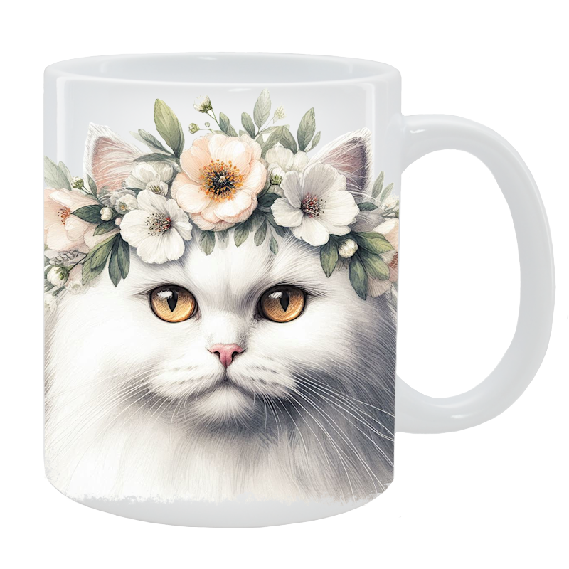 Kubek Kot Nierasowy - Kolekcja Floral