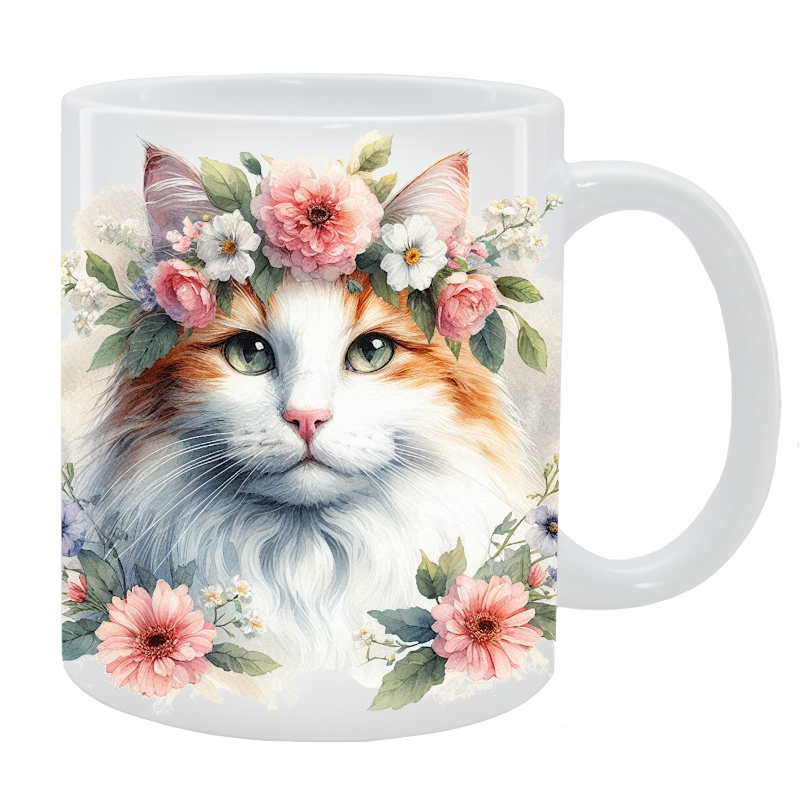 Kubek Kot Nierasowy - Kolekcja Floral