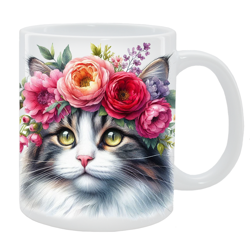 Kubek Kot Nierasowy - Kolekcja Floral