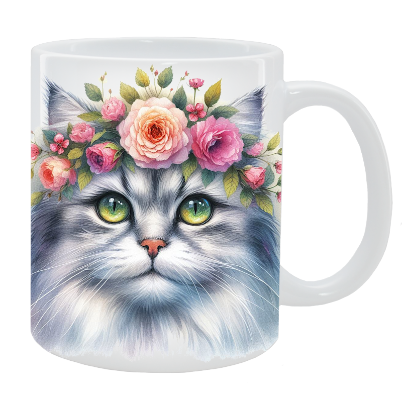 Kubek Kot Nierasowy - Kolekcja Floral