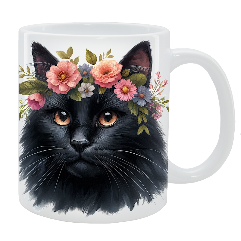 Kubek Kot Nierasowy - Kolekcja Floral