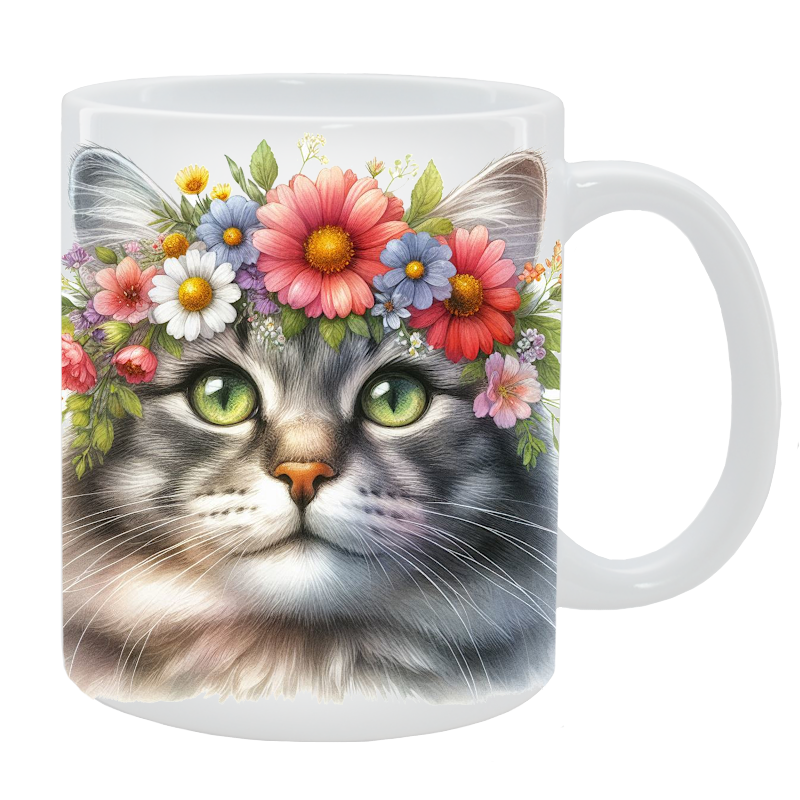 Kubek Kot Nierasowy - Kolekcja Floral