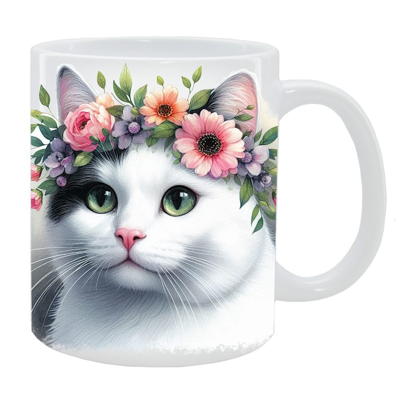 Kubek Kot Nierasowy - Kolekcja Floral