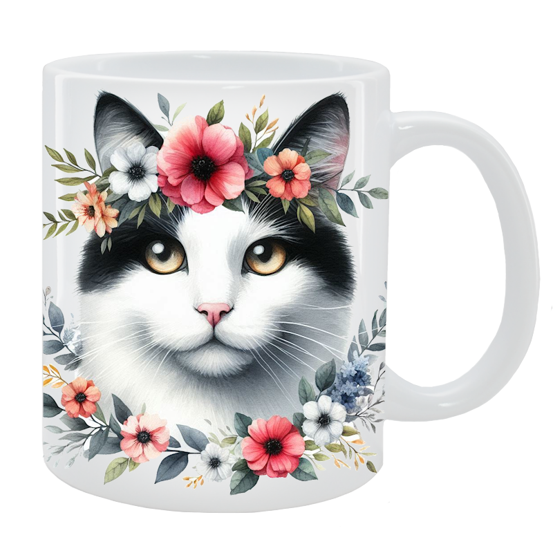 Kubek Kot Nierasowy - Kolekcja Floral