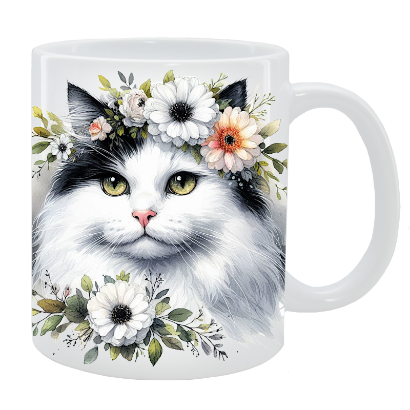 Kubek Kot Nierasowy - Kolekcja Floral