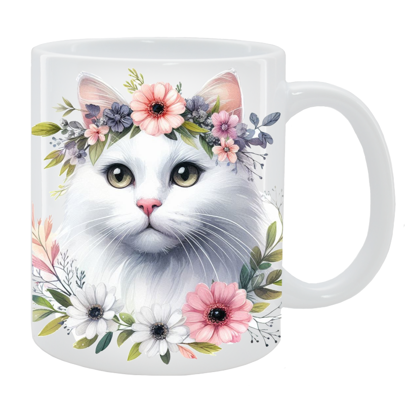Kubek Kot Nierasowy - Kolekcja Floral