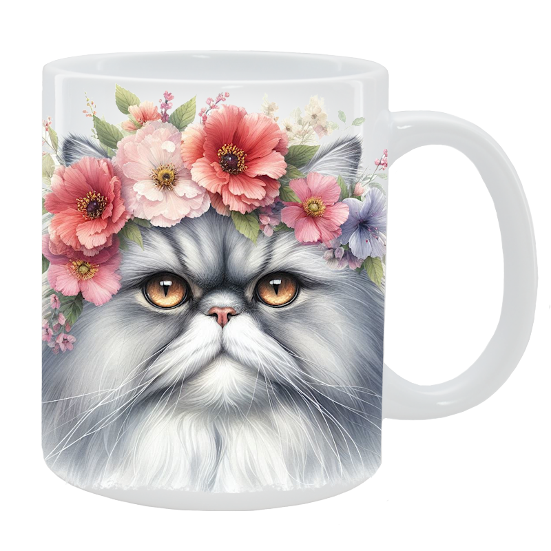 Kubek Kot Perski- Kolekcja Floral