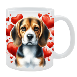 Kubek z psem - Beagle - Kolekcja Love