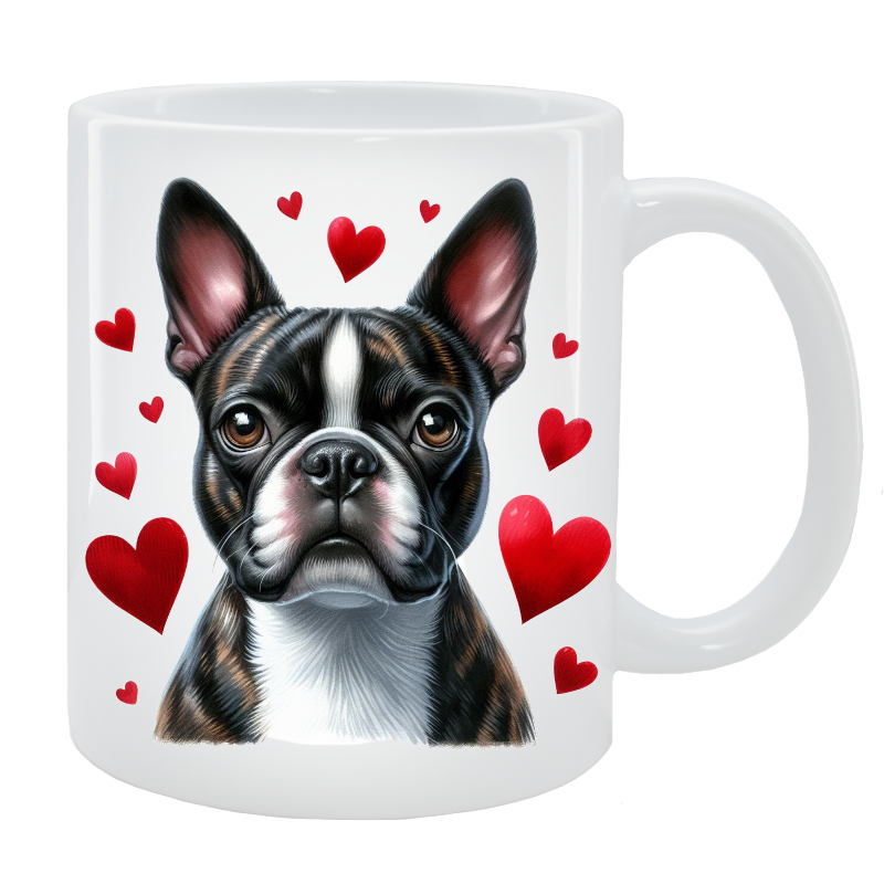 Kubek z psem - Boston Terrier - Kolekcja Love