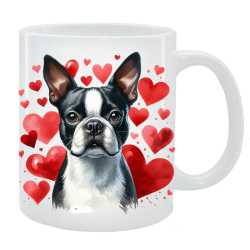 Kubek z psem - Boston Terrier - Kolekcja Love