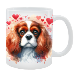 Kubek z psem - Cavalier King Charles Spaniel - Kolekcja Love