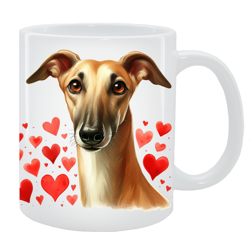 Kubek z psem - Greyhound - Kolekcja Love