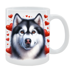 Kubek z psem - Husky syberyjski - Kolekcja Love
