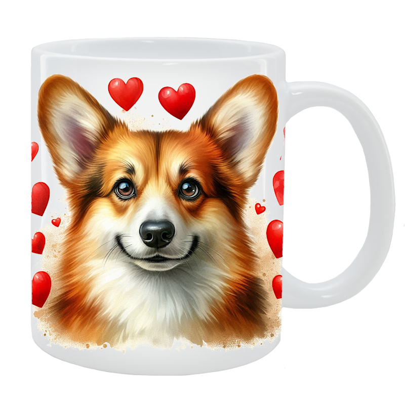 Kubek z psem - Corgi - Kolekcja Love