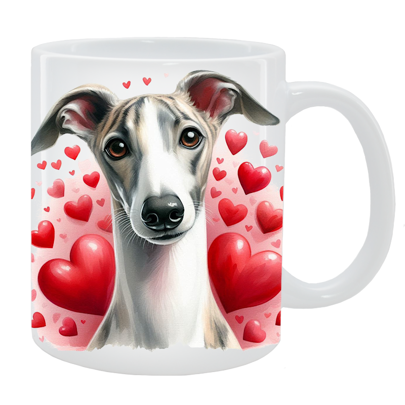 Kubek z psem - Whippet - Kolekcja Love