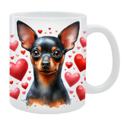 Kubek z psem - English Toy Terrier - Kolekcja Love