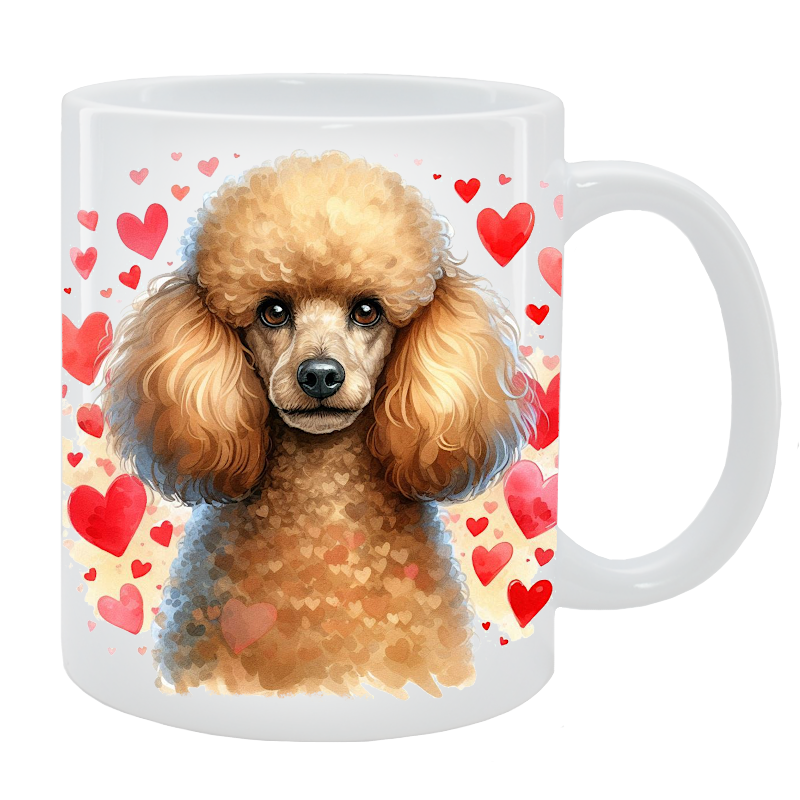 Kubek z psem - Pudel średni - Kolekcja Love