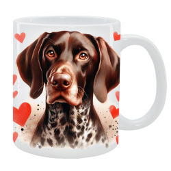 Kubek z psem - Wyżeł niemiecki krótkowłosy - Kolekcja Love