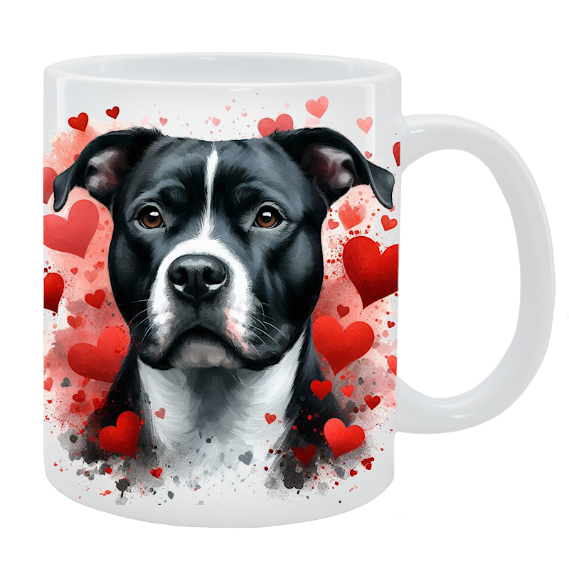 Kubek z psem - American Staffordshire Terrier - Kolekcja Love