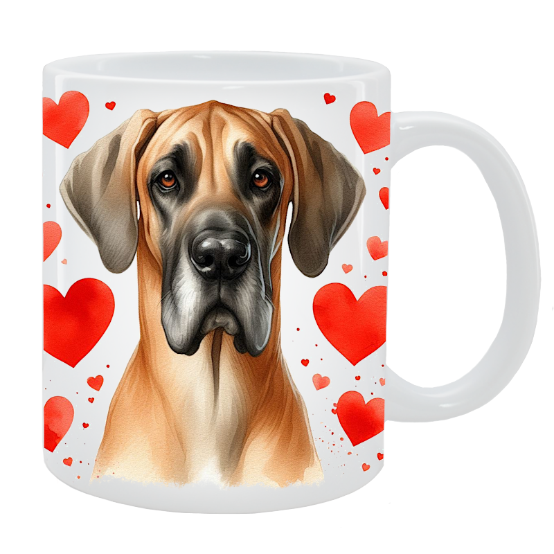 Kubek z psem - Dog niemiecki - Kolekcja Love