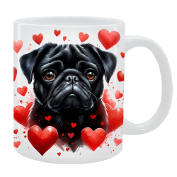 Kubek z psem - Mops - Kolekcja Love