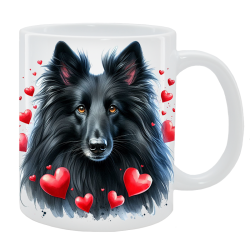 Kubek z psem - Owczarek belgijski Groenendael - Kolekcja Love