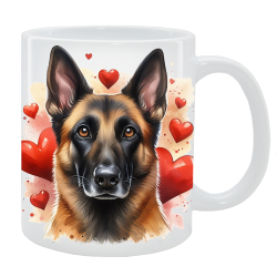 Kubek z psem - Owczarek belgijski Malinois - Kolekcja Love