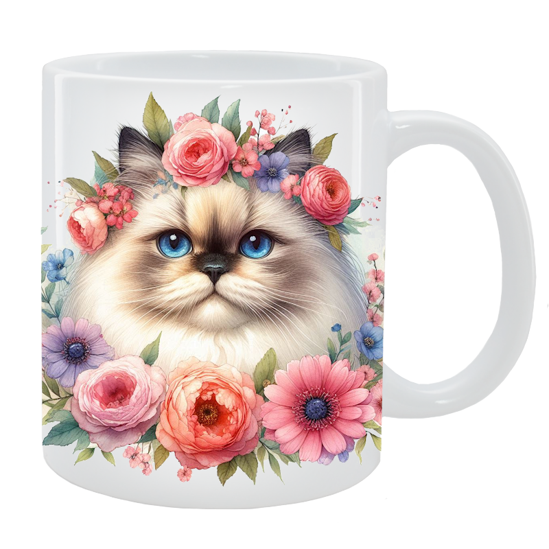 Kubek Kot Himalajski- Kolekcja Floral