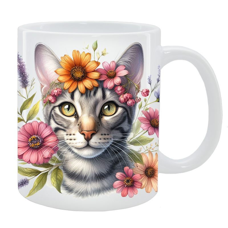 Kubek Kot Ocicat - Kolekcja Floral