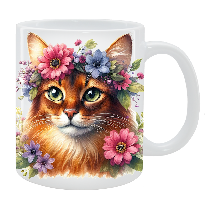 Kubek Kot Somalijskii - Kolekcja Floral