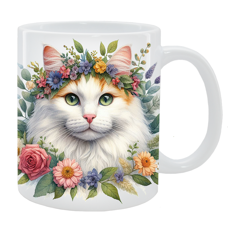 Kubek Kot Turecki van - Kolekcja Floral