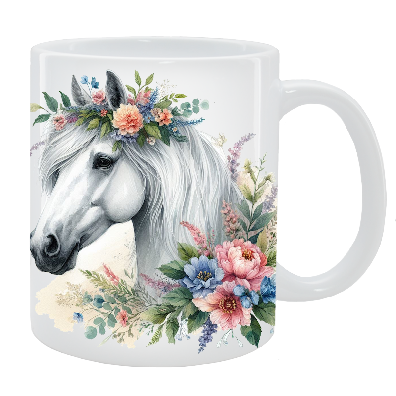 Kubek Koń - Kolekcja Floral