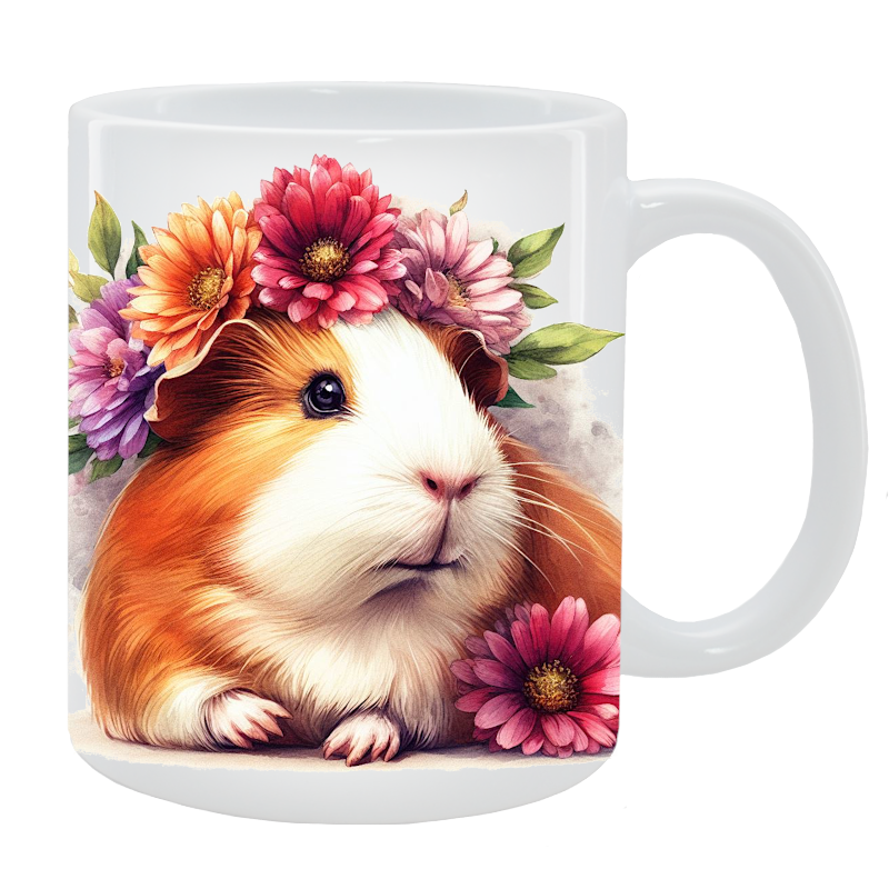 Kubek Świnka Morska - Kolekcja Floral