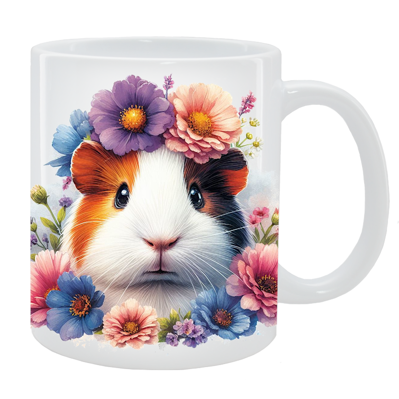 Kubek Świnka Morska - Kolekcja Floral