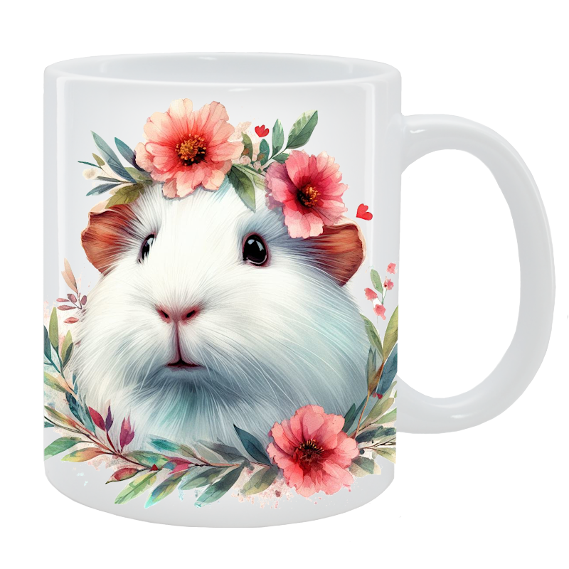 Kubek Świnka Morska - Kolekcja Floral