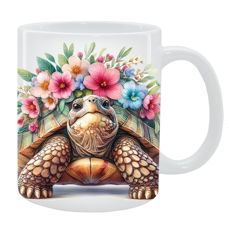 Kubek Żółw - Kolekcja Floral