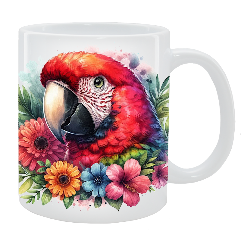 Kubek Papuga Ara - Kolekcja Floral